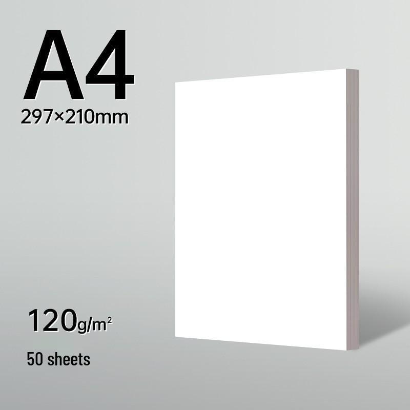 Thickened White A4/8K/4K Cardboard Sheet for Children's Art & Engineering Drawing