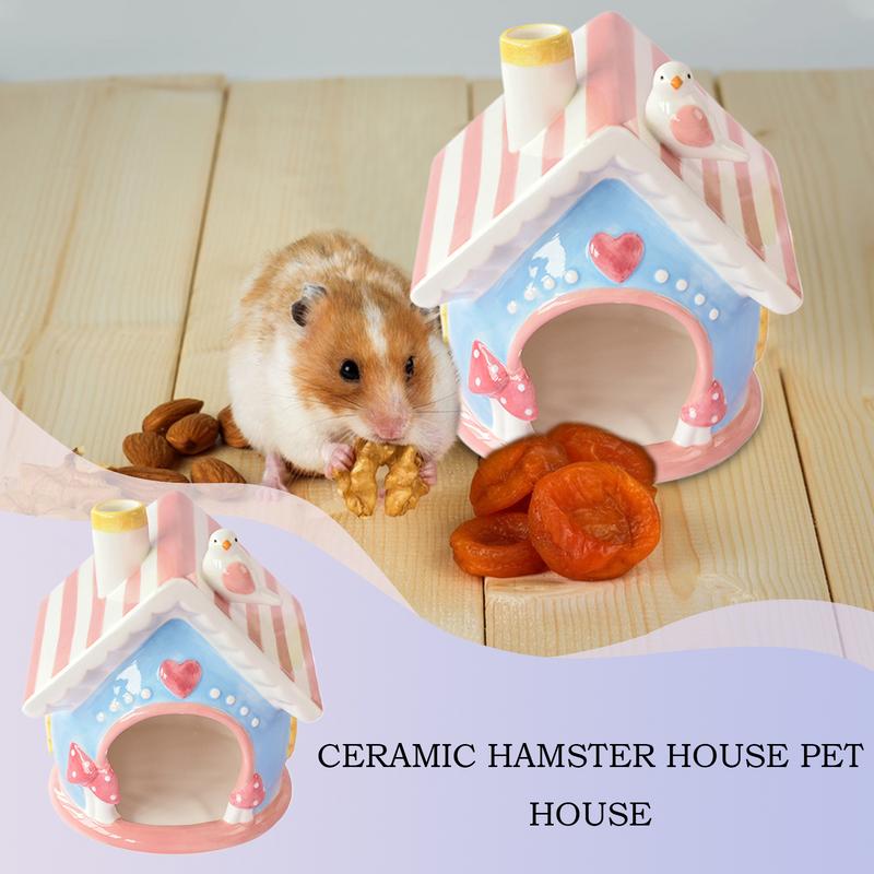 Hamster Hideouts Ceramic Cool Hiding Beds For Hamster Creative Chinchilla Hut Pet Cage Accessories Gerbil Houses And Hideouts