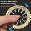 Engranaje de Volante de Metal Cadena Giroscopio Giroscopio de Punta de Dedo Piñones Juguetes Fidgets Juguetes Anti-estrés para Moverse Spinners de Dedo Juguetes de Ejercicio para Dedos Navidad
