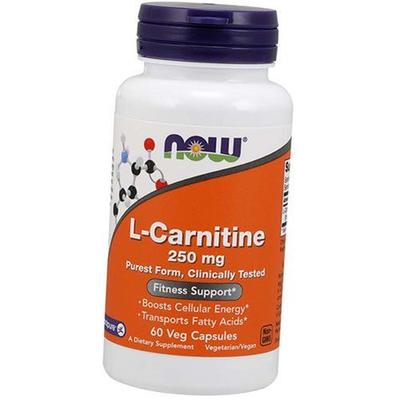 L Carnitine Tartrate, Purest Form, Clinically Tested, Carnitine 250, 60vegcaps (02128001)