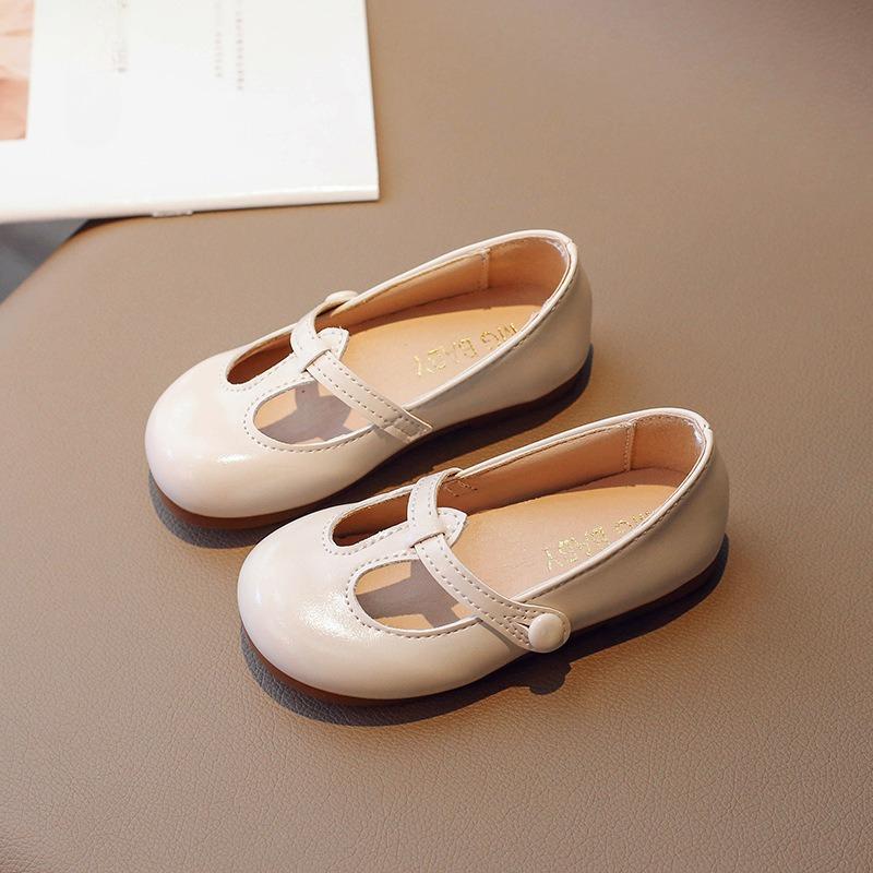 Zapatos de Cuero sin Cordones para Niña de Nuevo Estilo, Modernos y Versátiles, Zapatos de Vestir