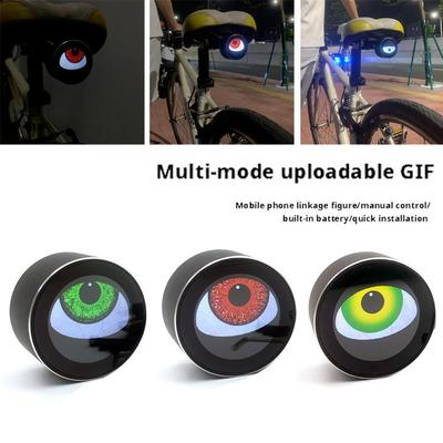 Slim Fiets Achterlicht Dynamisch Duivels Oog Fiets Achterlicht Motorfiets LED Licht Voor Nachtrijden Oplaadbare Motorfiets Retrofit