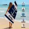 Asciugamano da Spiaggia Personalizzato Nome/Logo Personalizzato Asciugamano in Microfibra Sottile Asciugatura Rapida Assorbente per Spiaggia Nuoto Yoga Bagno Sport