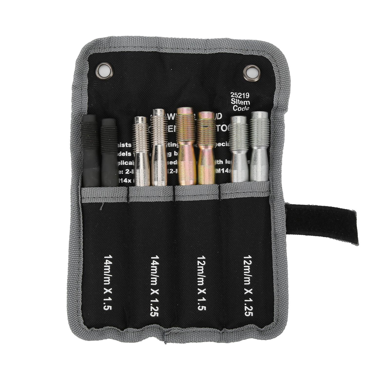 

8 шт. штифтов для выравнивания колес, стальной сплав, инструменты для фиксации и позиционирования M14x1,5-1,25 M12x1,5-1,25 для