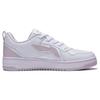 Li Ning Shiyi Slip Resistant Lightweight Abrasion Resistant Low Top Skateboard Shoes Women's White Purple AGCT342-1