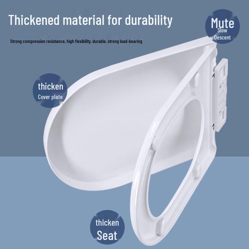 MDNG Universal Slow-Close Thickened U-shaped Toilet Seat