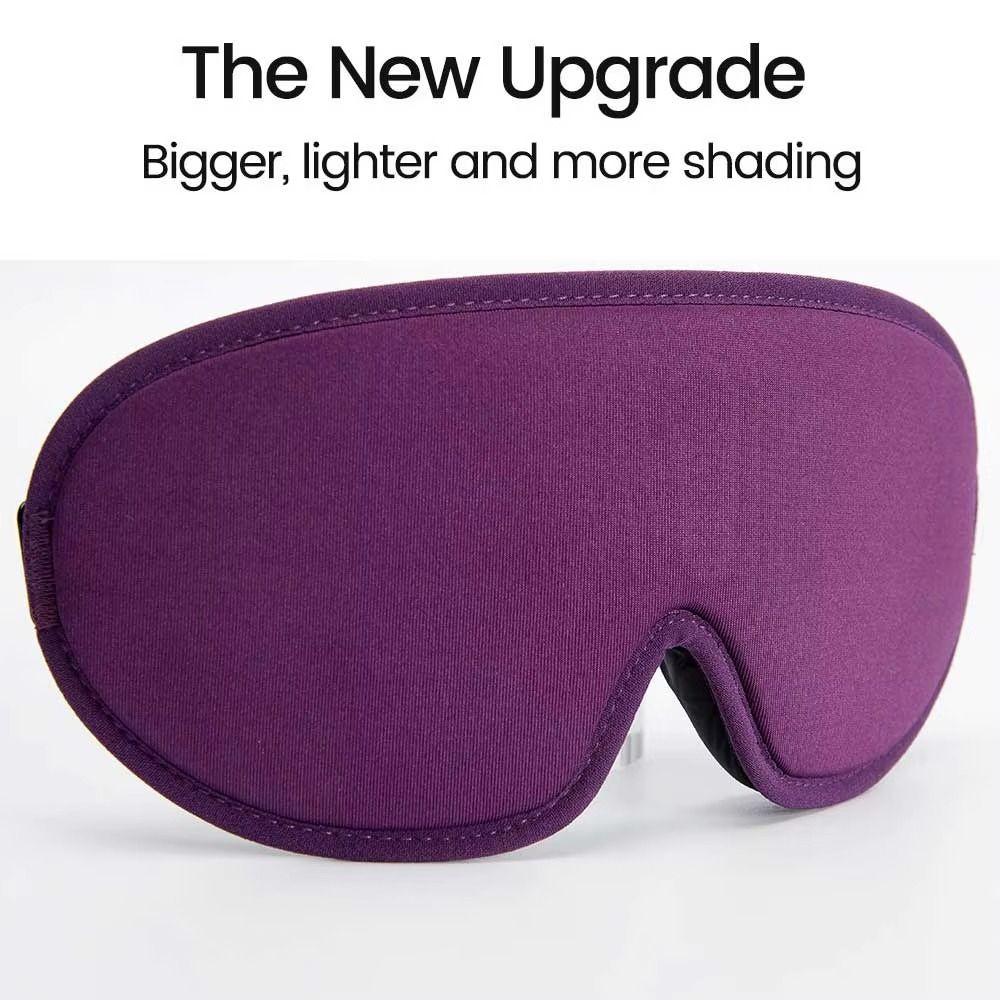 Comfy Material Sleep Mask Padded Design Blockout Light Eye Mask 3D Ice Silk Eye Mask  Relax Aid