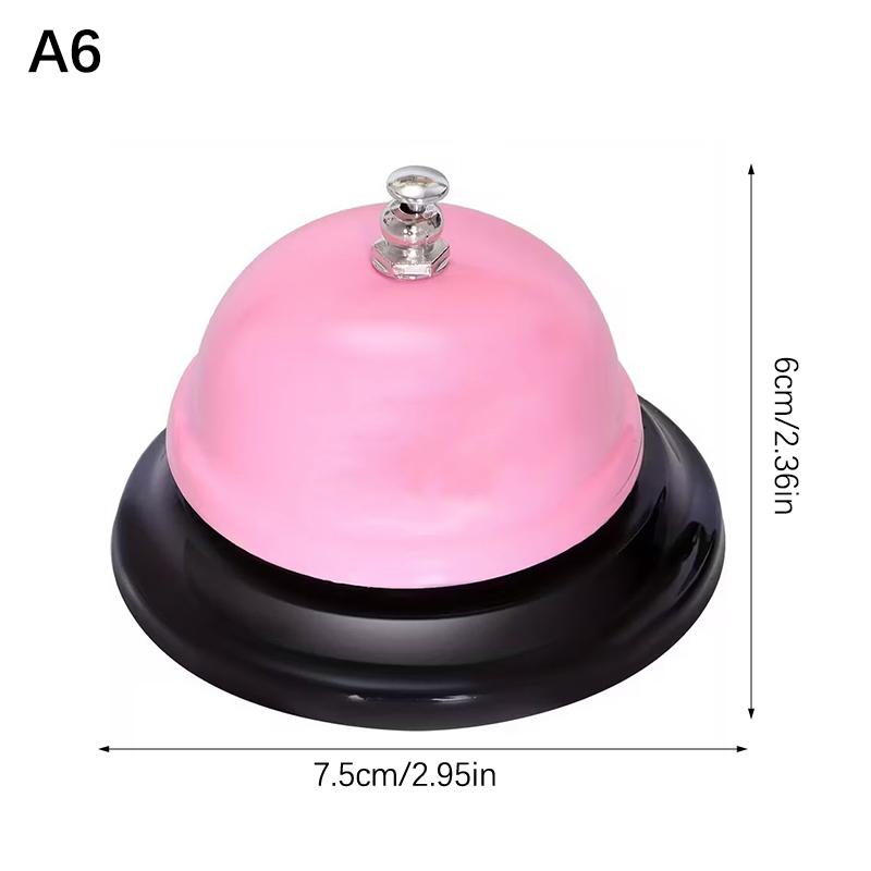 Vintage Metal Service Bell Counter Desk Bell For Restaurant, Hotel, Game Show, Coffee Shop Multifunctional Portable Hand Bell