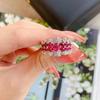 Beautiful Pink Zircon Ring for Women High Quality Colored Zircon Jewelry Wedding and Engagement Rings Women Rings