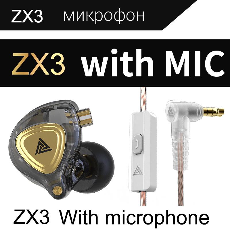 QKZ ZX3 Mobile Phone Headset, Cable with Wheat Headset Running Sports Headset