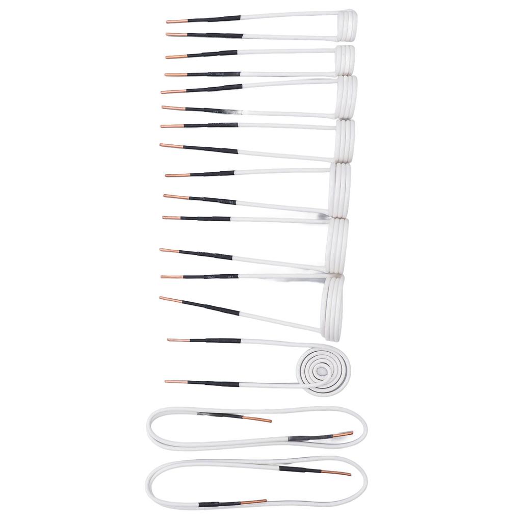 10PCS Induction Heater Coils 2.5mm Brass Core Electric Heat Induction Coil Kit for Rusty Nut and Bolt Removal