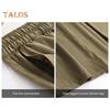 Women Cropped Pants Elastic High Waist Adjustable Drawstring Culottes Solid Color Wide Leg Casual Pants Daily Wear