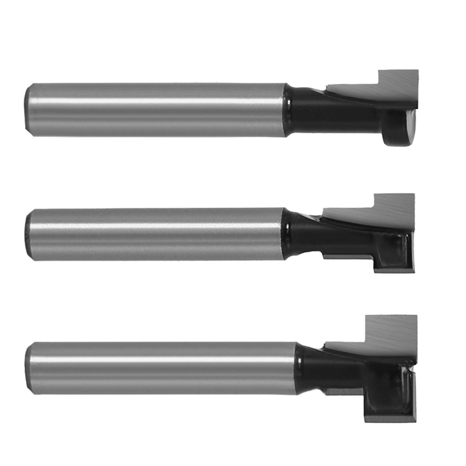 

3 шт. Фреза для замочной скважины по дереву, хвостовик 1/4 дюйма, черная фреза по дереву для проделывания отверстий