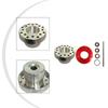 Aluminum Alloy Trimming Head With Red 30m Square Grass Cutting Rope Multi Hole New Aluminum Alloy Trimming Head