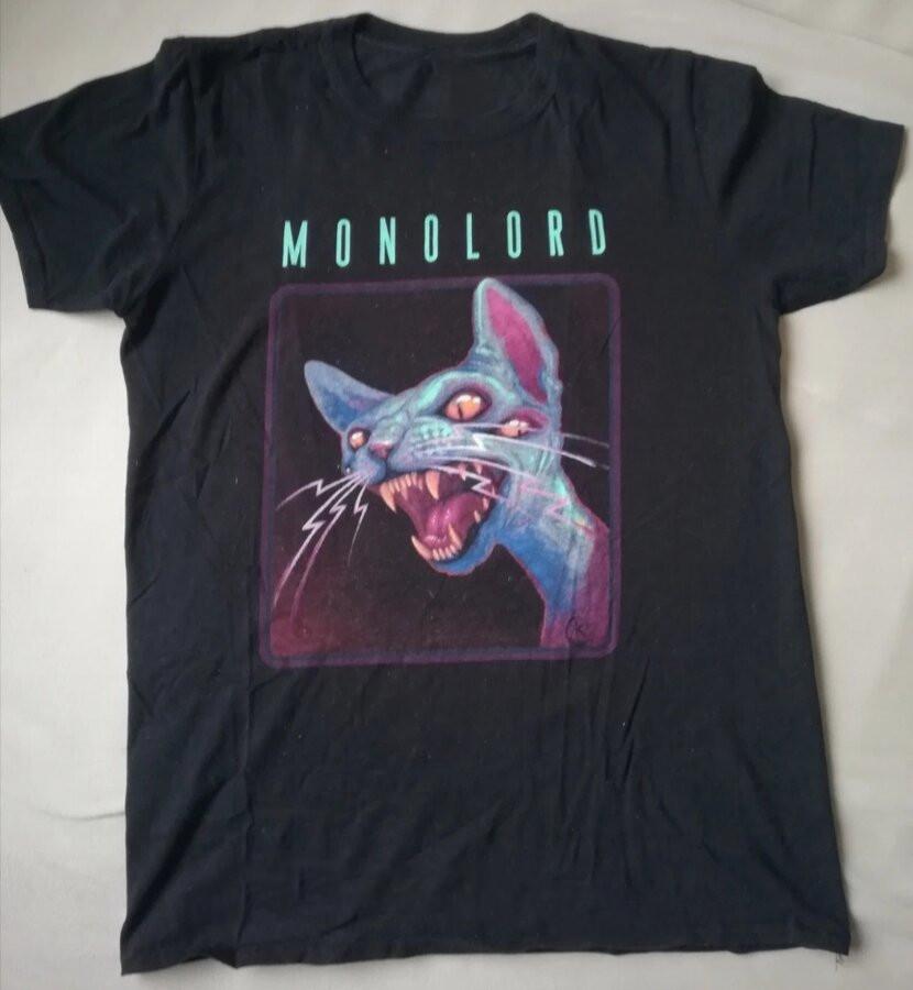 Редкий! Футболка унисекс Monolord Band Cat Tee   SN199   Унисекс футболка XXXXL