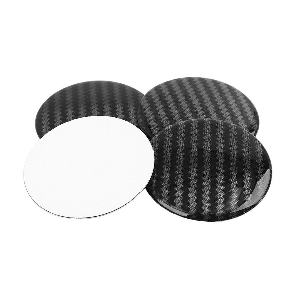 uxcell Wheel Center Cap Sticker Wheel Sticker Clear Resin Carbon Fiber Pack of 4 56.5mm