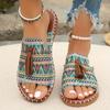 Dames Casual Strand Vakantie Luxe Sandalen 2025 Zomer Nieuwe Mode Outdoor Platte Sandalen Open Teen Sandalen Damesschoenen voor Dames