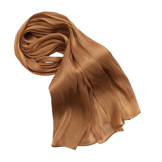 180x70cm Women Headscarf Shawl Solid Color Silky Turban UV Protection Versatile Scarf Work Daily Wear