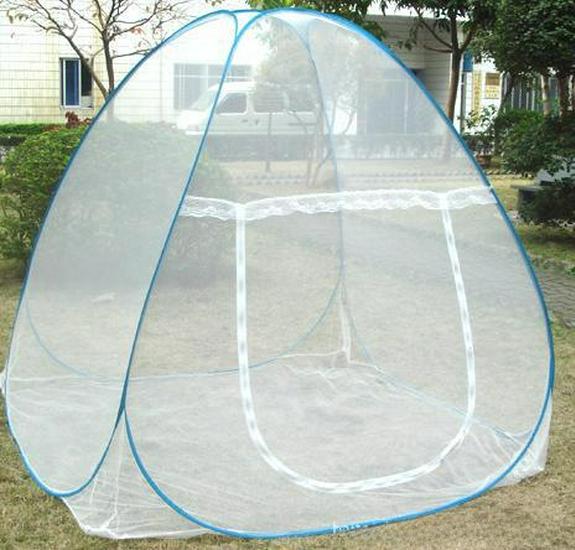 Mongolian Yurt Mosquito Net Tent - Foldable, Free Installation, Mosquito-Proof for Dormitory Bunk Bed with Three Doors