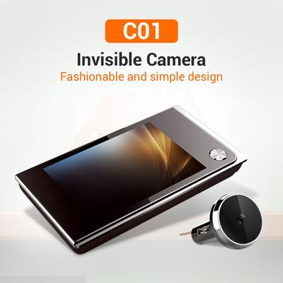 3.5 Inch Digital LCD 120 Degree Peephole Viewer Photo Visual Monitoring Electronic Cat Eye Camera Doorbell Camera