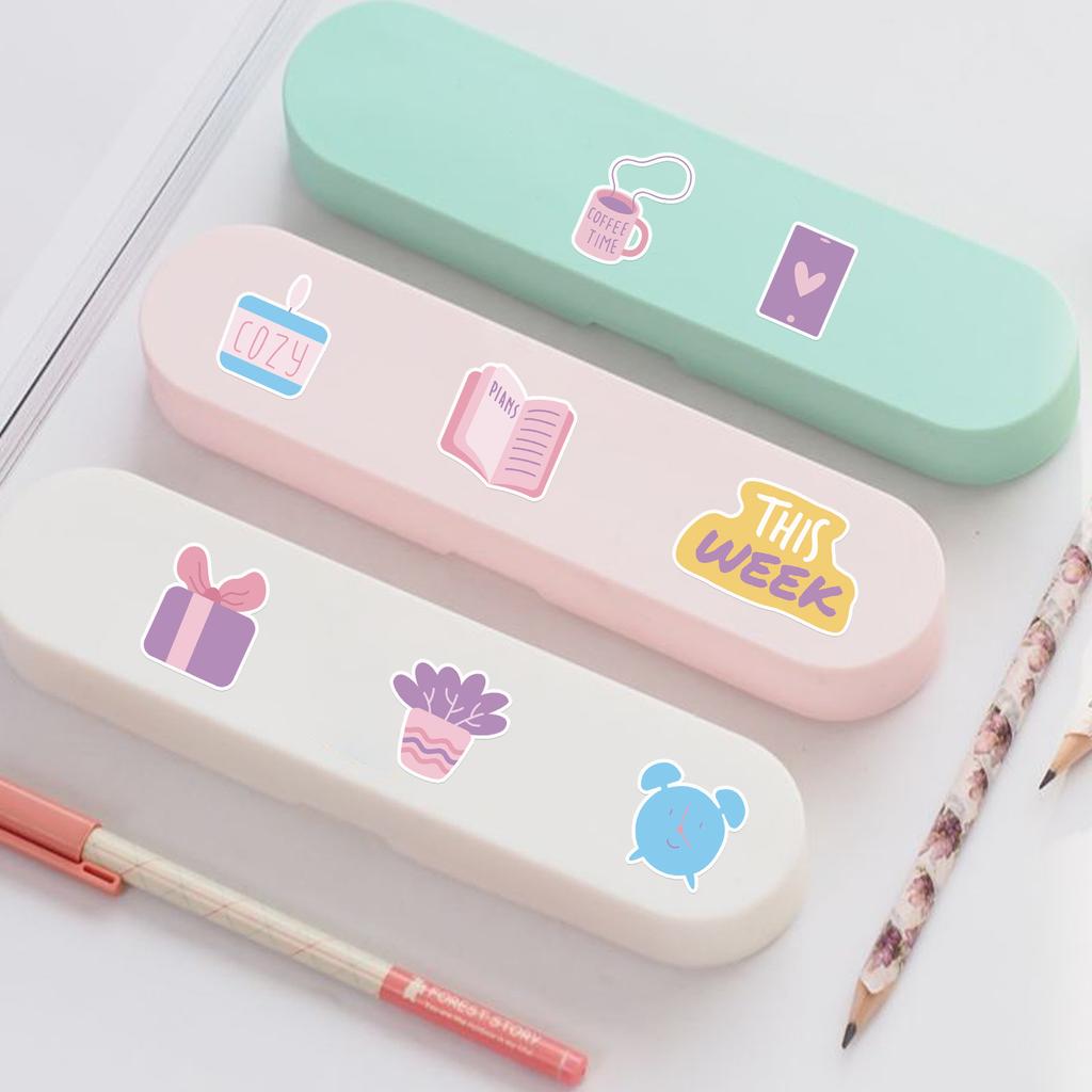 50 Plan Stickers Doodle Stickers Suitcase Car Notebook Refrigerator Water Cup Waterproof Decorative Stickers