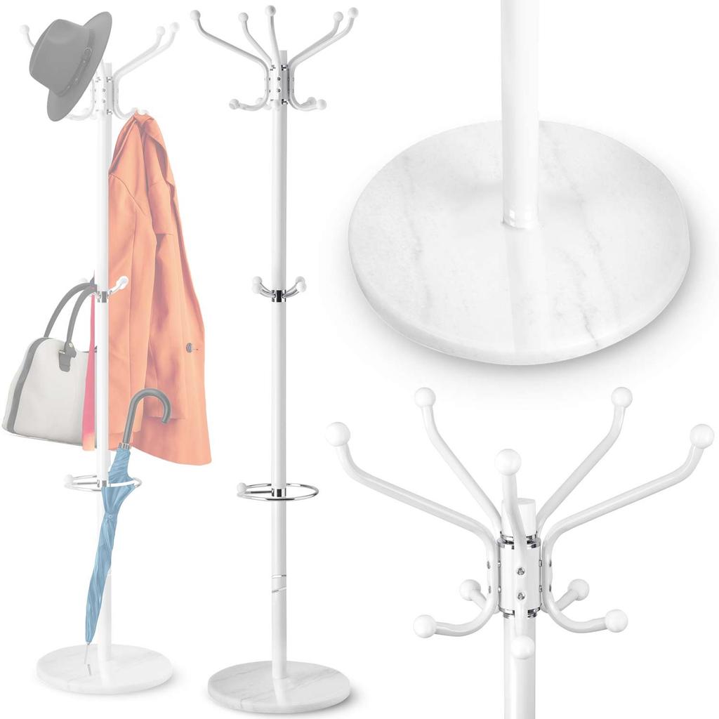Standing Clothes Rack With Marble Base Massido 684101