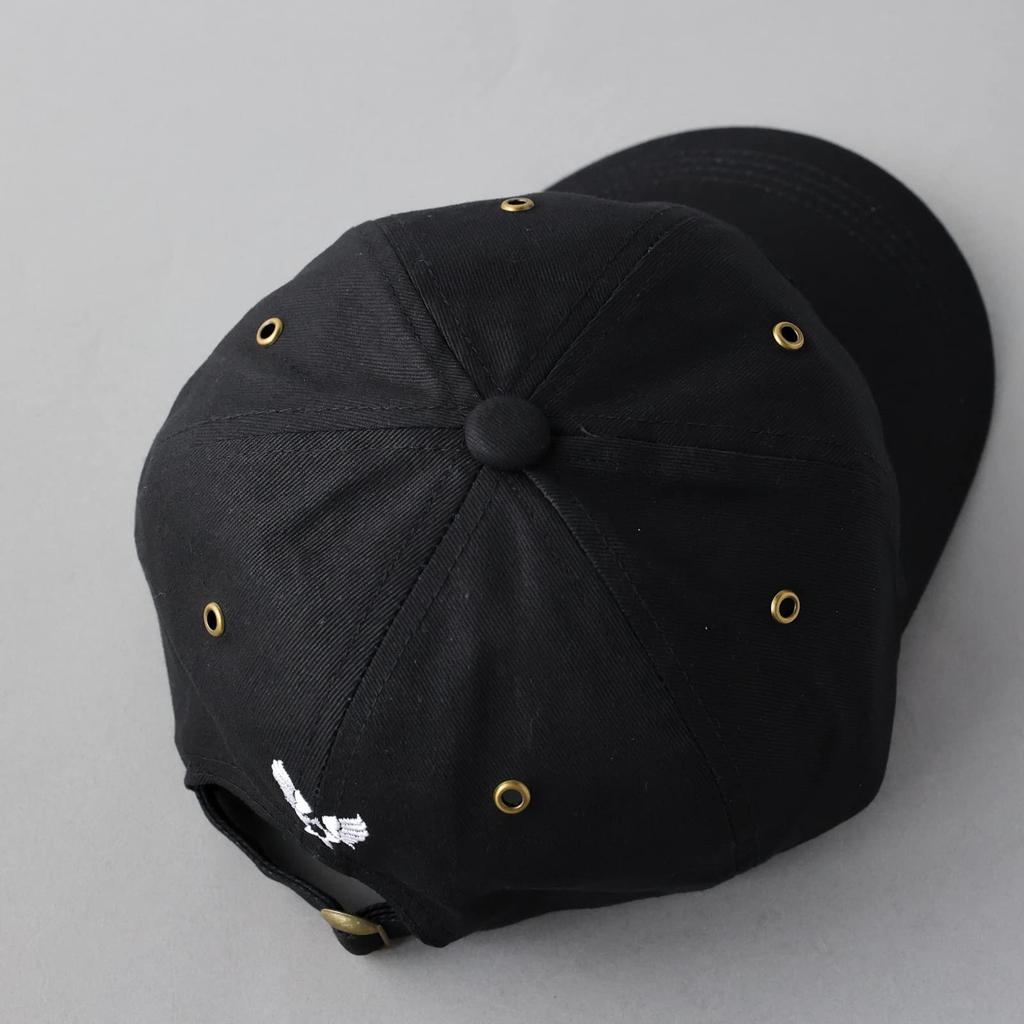 AVIREX Men's Military Tag 6-Panel Baseball Cap, Black