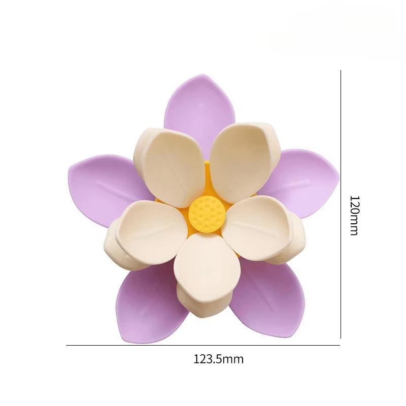 Double-Layer Petals Sealing Clips Creative 3D Lotus Shaped Fixed Tongs for Kitchen Snack Potato Chip Bag Moisture-Proof Sealing
