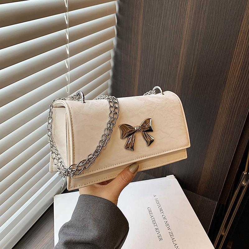 Chic Street Style Chain Shoulder Bag Fashion Trendy Small Square Bag For Women