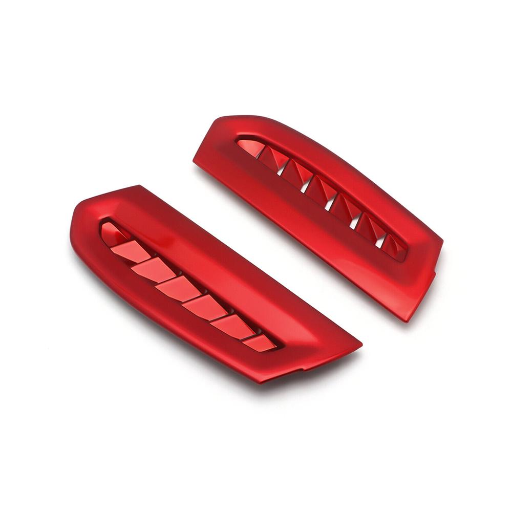 

New 2x Car Interior ABS Red Side Air Vent Outlet Cover Trim For Toyota Camry 19-24