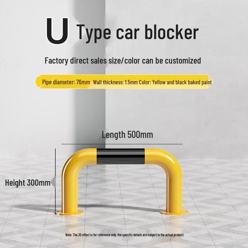 Kankeirr U-shaped Steel Parking Barrier