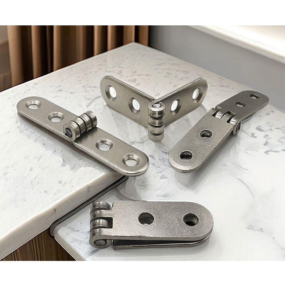8Pcs Furniture Hardware Accessories Flap Screw-On Hinges 270 Degree Cabinet Door Hinge