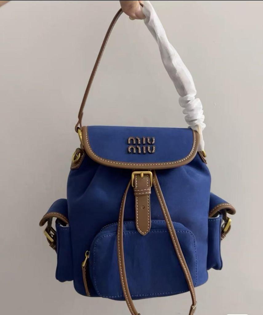 MlUMlU2025 Retro Canvas Backpack: Women's College Style, Large Capacity, Single Shoulder Bag