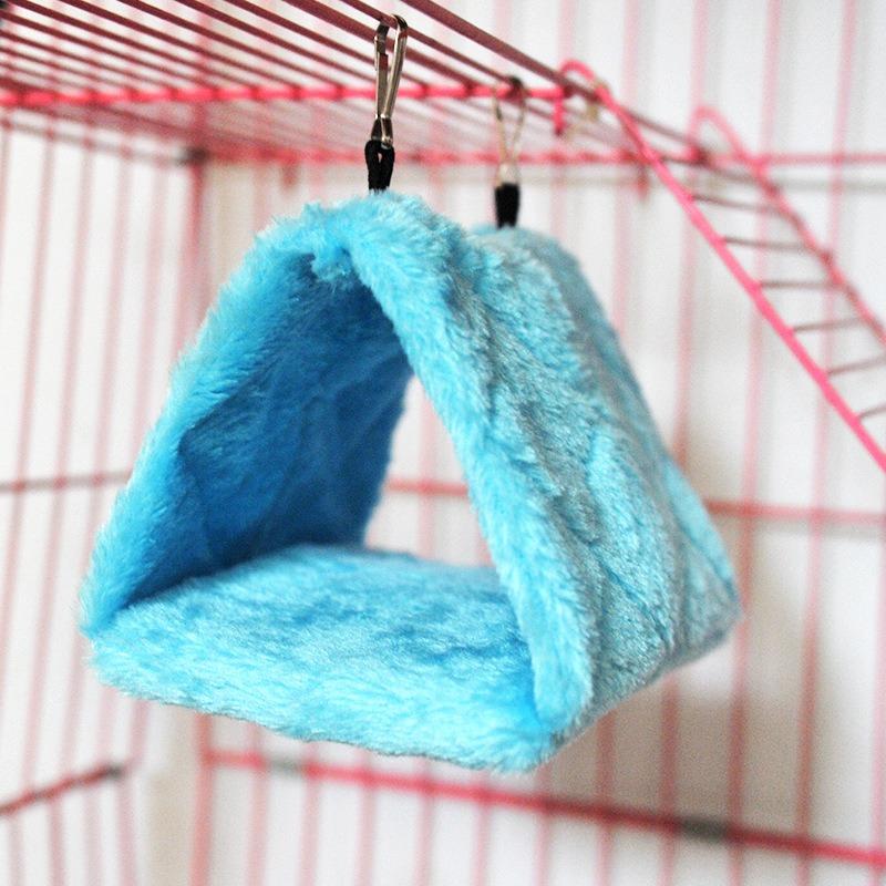 Bird Bed Winter Pet Bird Parrot Cages Warm Plush Hammock Hut Tent Bed Hanging Cave for Sleeping and Hatching Bird Accessories