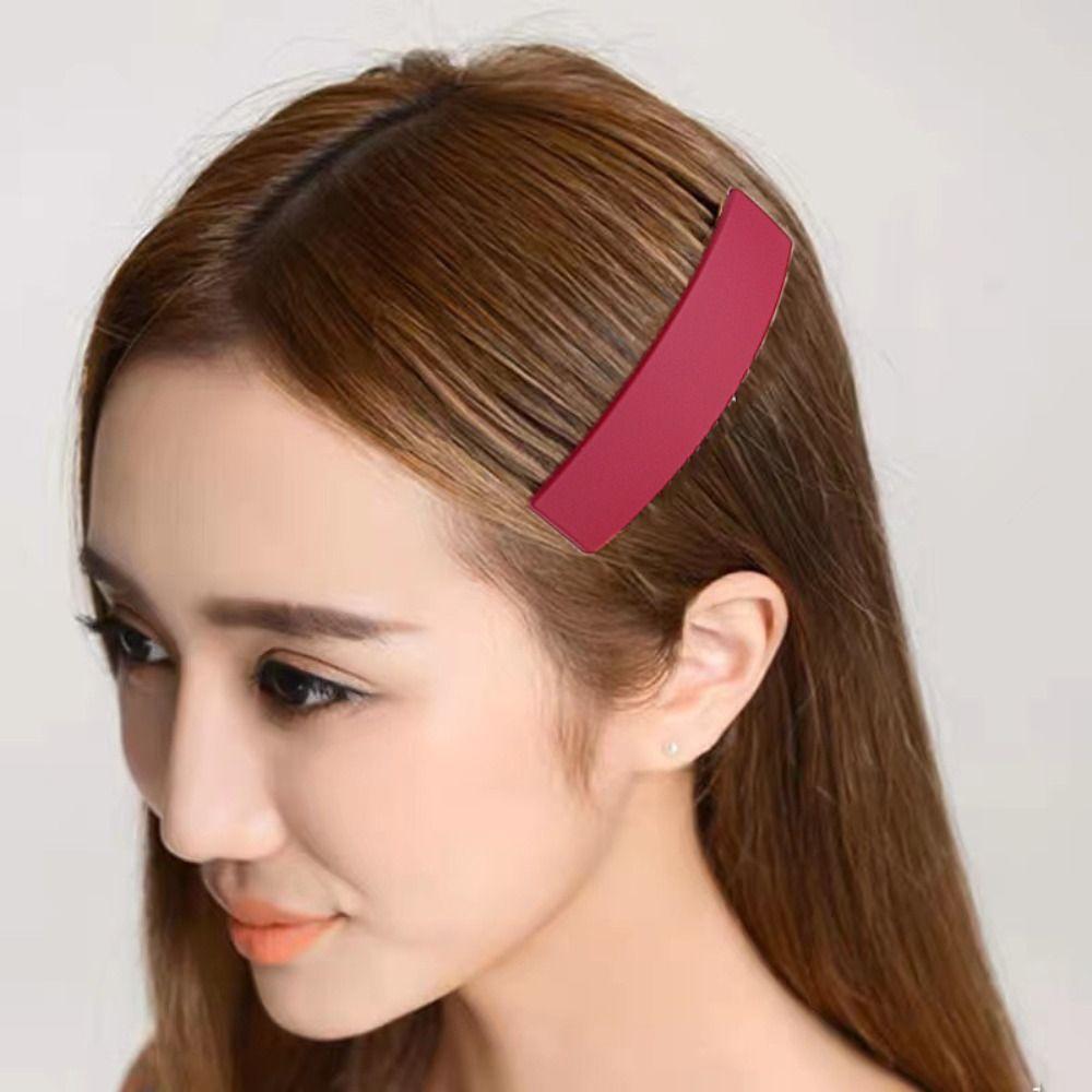 Plastic Fixed Combs Solid Color Inserted Comb Headdress Frosted Hair Comb  Children