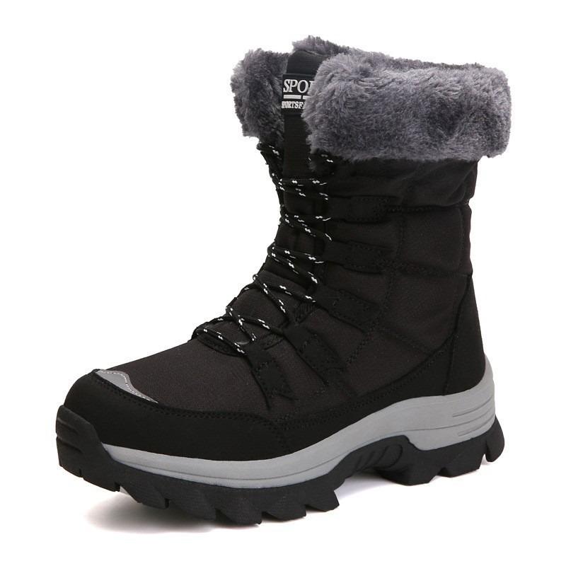 Winter Cotton Shoes Long Boots Outdoor Women's Velvet Thickened Warm Snow Boots Women's Shoes