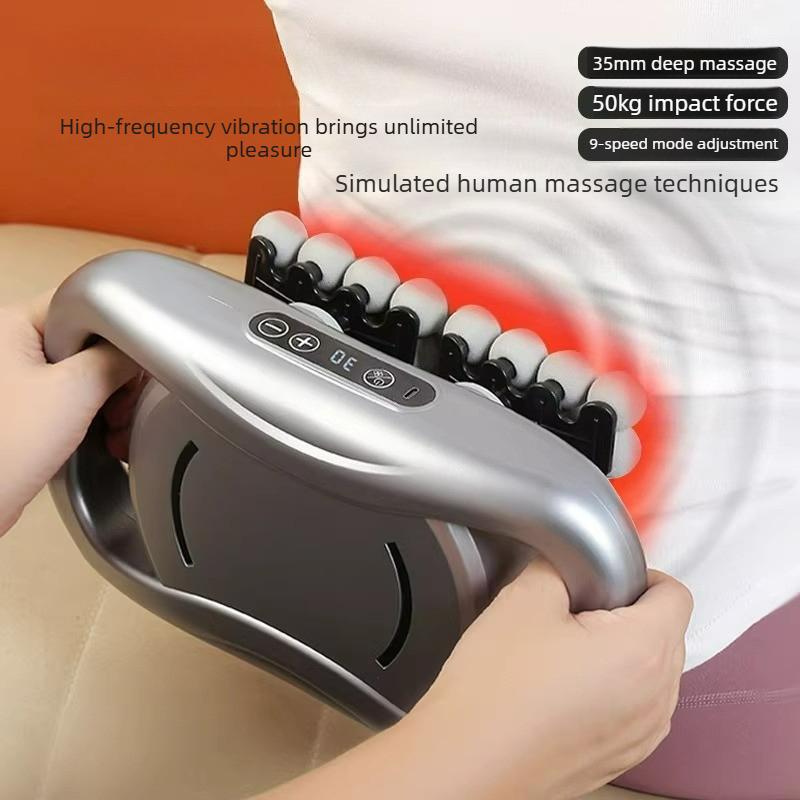 42 Head Massage Gun Professional Muscle Fascia Gun Powerful Vibration Deep Tissue Massager for Shoulder Waist Back Leg Body