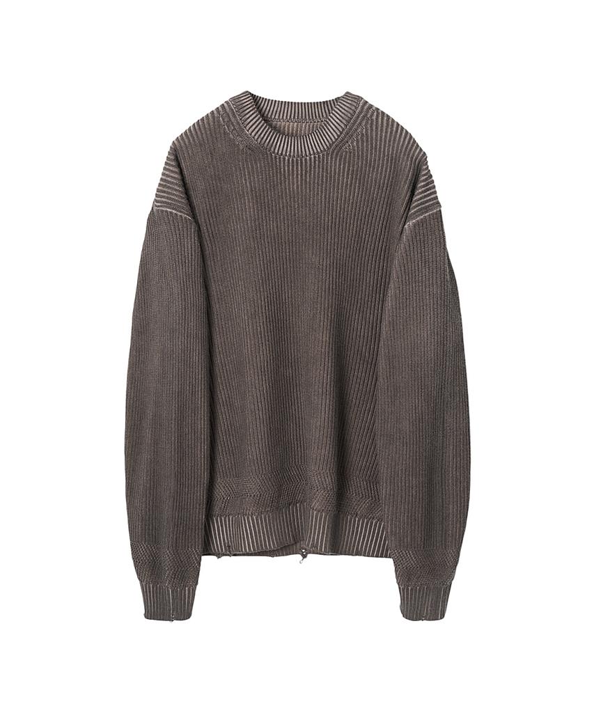 Leopeusaideu Dyed Sweater Dusty Brown