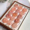 Xinjiang Peach Blossom Golden Silk Jade Pendant Necklace with Pink Jade Buddha Charm