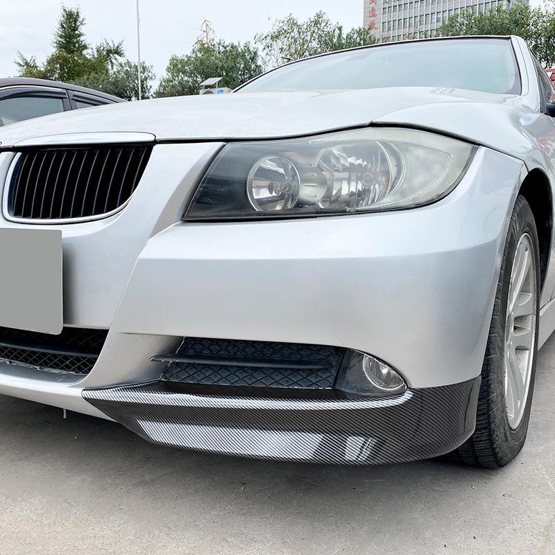 Front Bumper Lip Splitter Diffuser For BMW 3 Series E90 E91 318i 320i 330i 2005-2008 Pre-Facelift ABS Body Kit Tuning Spoiler