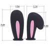 2Pcs Motorcycle Helmet Long Rabbit's Ears Motocross Electric Bike Helmet and Car Steering Wheel Decroation Accessories