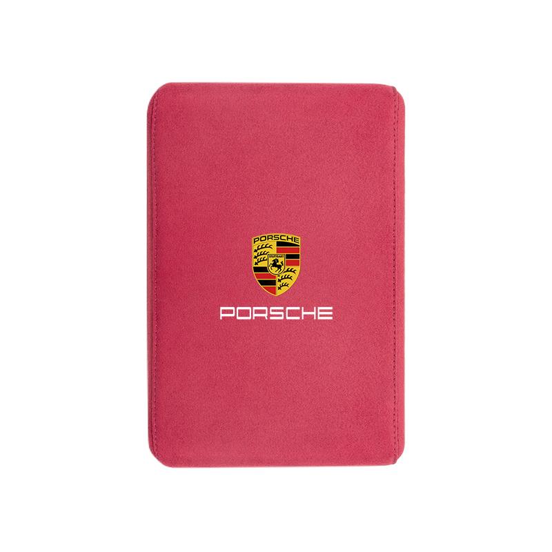 Tappetino per Scatola Bracciolo Interno Auto Accessori Console Centrale per Porsche Cayenne Panamera Macan 911 718 Taycan Boxster Cayman 918