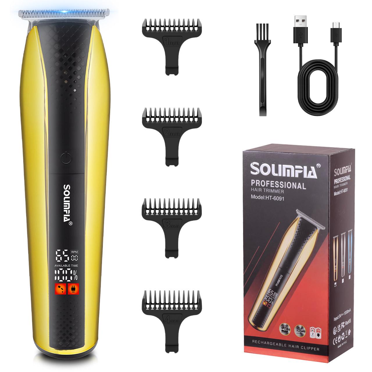 

Solimpia электрическая машинка для стрижки волос аккумуляторная детская машинка для стрижки волос инструмент для укладки оригинальный уход беспроводная машинка для стрижки волос для мужчин золотой