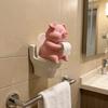 Cartoon Pig Figurine 3D Printed Toilet Pig Decoration Novelty Pig Sitting on Toilet  Gift