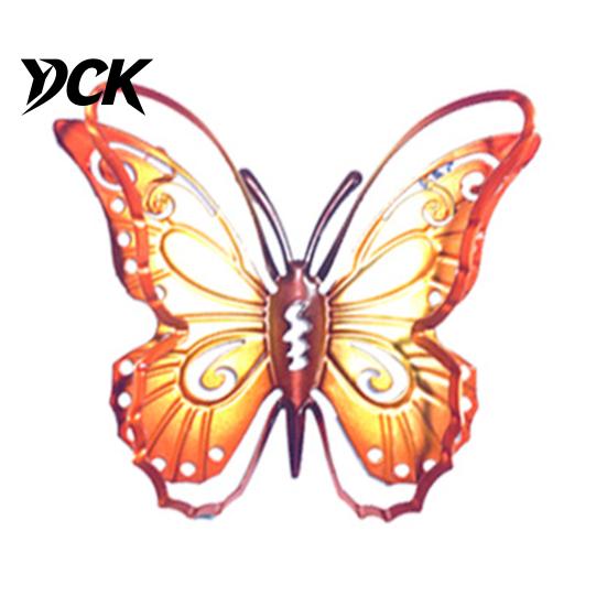 Outdoor Garden Hanging Decor Metal Butterfly Wall Decorations, Art Sculpture, Indoor Living Room Accents Weatherproof for Patio Fence Home Yard