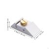 Hand Sanding Block Aluminum Alloy Lightweight Comfortable Grip Practical Sand Paper Holder for