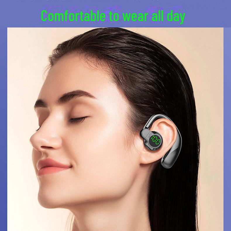 2024 Wireless Ear-Hook Bluetooth Headset with Digital Display and Long Battery Life