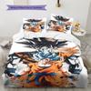 Biancheria da letto con motivo Son Goku, Set piumone Copripiumone Federa Regalo di compleanno per la casa (1 * copripiumino + 2 * federa, senza nucleo)
