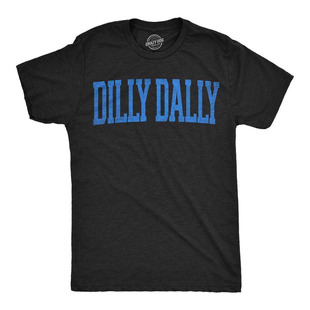 Mens Funny T Shirts Dilly Dally Sarcastic Tee For Men