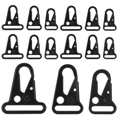 15 Stück Outdoor Rucksack Clips Vergrößerte Maulhaken Schlüsselanhänger Hängeschnalle Gürtel Karabiner